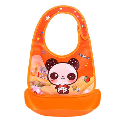 

Infant Kids Cartoon Graphics Silicone Bibs Newborn Detachable Baby Rice Towel Saliva Towel Silicone Bib