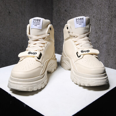 

Spring trendy mens high-heeled shoes Korean hip-hop trend ins super-hot shoes Yufeng Gao Bang mens shoes