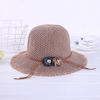 

Spring&Summer Fashion Hundred Flowers Straw Hats Female Summer Korean version of Xiao Qingxin Beach Hats Female Hats Wholesale