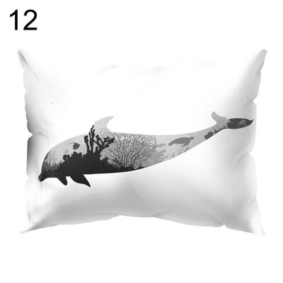 

Color Animal Printed Rectangle Throw Pillow Case Cushion Cover Home Car Decor