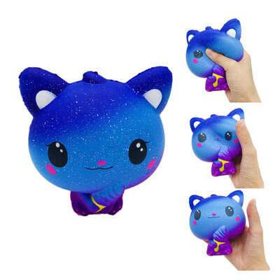 

Tailored Colourful Galaxy Cat Scented Charm Slow Rising Squeeze Stress Reliever Toy