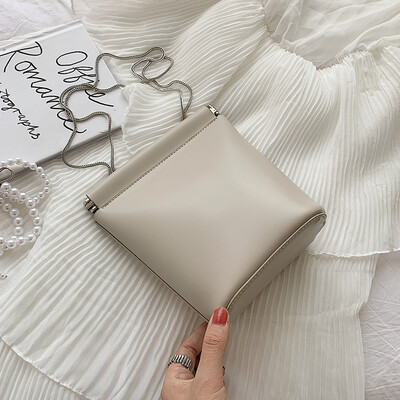 

Fashion texture ins summer new bag female 2019 new Korean version of the wild simple chain slung bucket bag