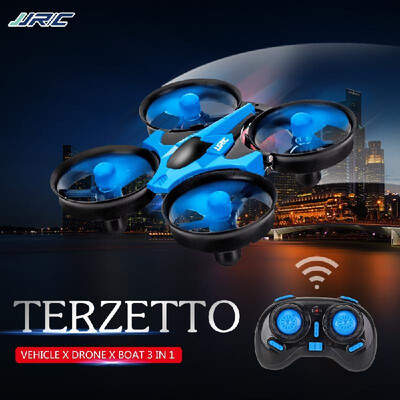 

JJRC H36F TERZETTO 3 in 1 Drone Boat Car Water Mode Ground Mode Air Mode 3-mode Altitude Hold Headless Mode RC Quadcopter Gift for