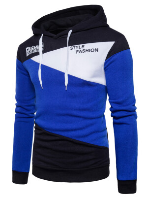 

Color Block Panel Graphic Fleece Hoodie