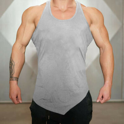 

Mens Bodybuilding Stringer Tank Top Y-Back Gym Workout Sports Vest Shirt Clothes