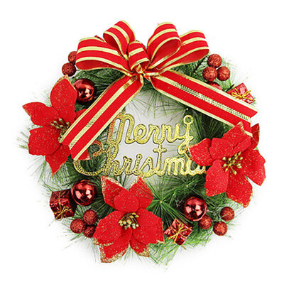 

Christmas Wreath Hanging Ornaments Christmas Garland Decorations Christmas Ornaments Door Window Arrangement Decoration