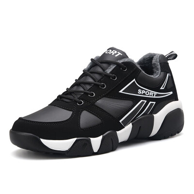 

Mens Winter High Top Fashion Sneaker Fur Lined Skate Shoes Outdoor Sport Warm Ankle Snow Boots