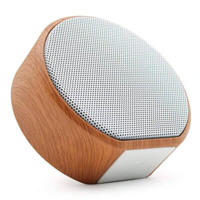 

Wood Grain Wireless Bluetooth Speaker HiFi Lossless Sound Quality Support USB 35mm Jack AUX Output TF Card Extend