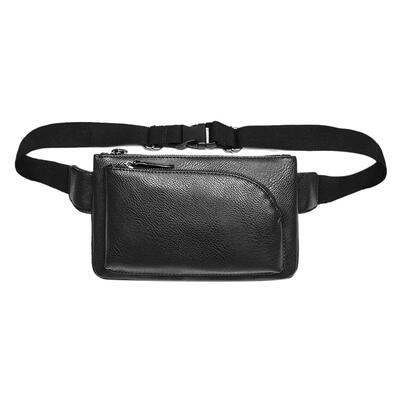 

Vintage Sports Waist Fanny Belt Packs Men PU Leather Crossbody Chest Bags