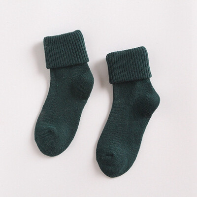 

Womens Wool Thermal Sock Lady Soft Casual Winter Socks Solid color Socks