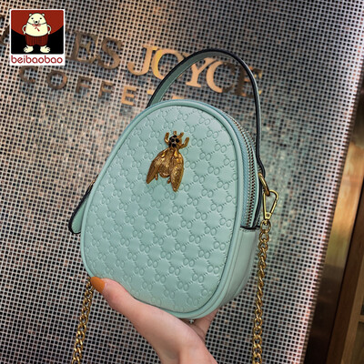 

On the new womens bag 2019 new tide Korean texture chain shoulder bag foreign style hand messenger bag