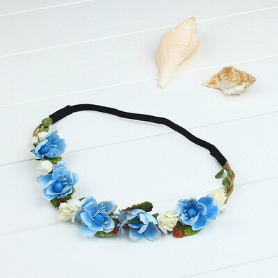 

〖Follure〗Fashion Women Girls Flower Head Hollow Elastic Hair Band Headband Wedding Party