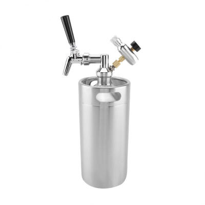 

Greensen 36L Mini Stainless Steel Beer Barrel Drink Dispenser Home Hotel Supplies