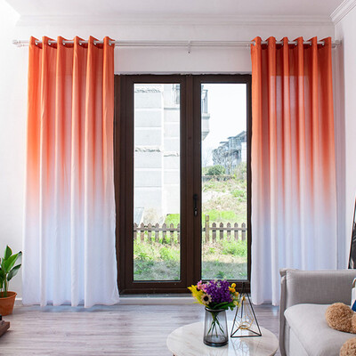 

Solid Gradient Window Tulle Curtain Sheer Drape Valance Bedroom Curtain Living Room Home Decor