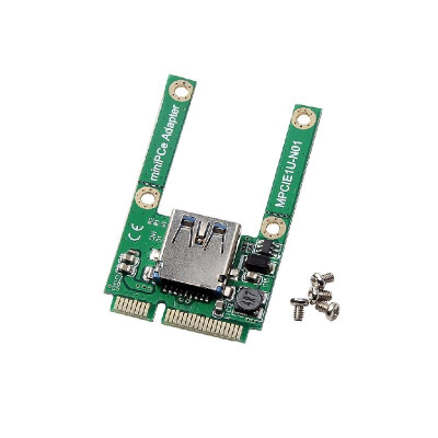 

Mini PCI-E to USB20 Adapter Card PCI Express Card Support Full&Half Height Size