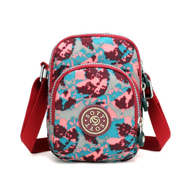 

Oxford Baggage Girls Middle-aged&Old-aged Baggage Mothers Mini Mobile Baggage Canvas Slant Baggage Net Red Baggage Leisure Bag