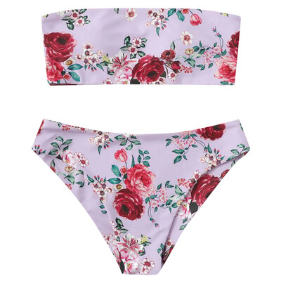 

Roseonmyhand Womens Two Piece Print Sexy Split Swimsuit Bikini Swimsuit Beachwear