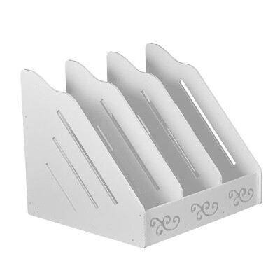 

Book Magazine Holder Desk Organizer Stationery Storage Stand Shelf Rack Desktop File Rack Storage Artifact Multi-layer Large Capac