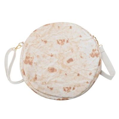 

Fanny Round Burrito Bags Women Canvas Handbag Messenger Crossbody Totes