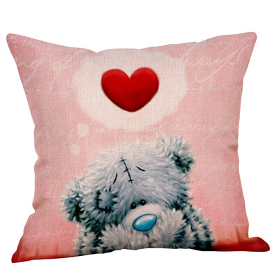 

Siaonvr Bear Pillowcase Linen Car Home Decorative Cushion Cover Pillow Covers