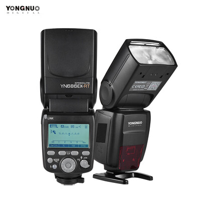 

YONGNUO YN686EX-RT TTL Lithium Speedlite 24G Wireless 18000s HSS GN60 5600K Master Slave Flash Speedlite with 2000mAh Lithium Ba