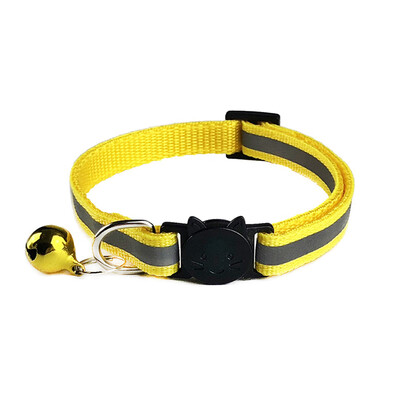 

10pcs Reflective Cat Collars Safety Quick Release with Bell- Adjustable 19-32cm