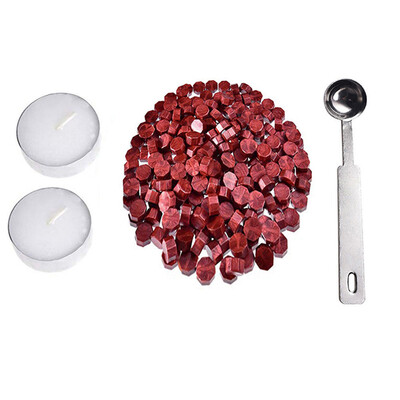 

Siaonvr 230 Pieces Octagon Wax Seal Beads Stamp Sealing Wax Beads Melting Spoon Kit RD