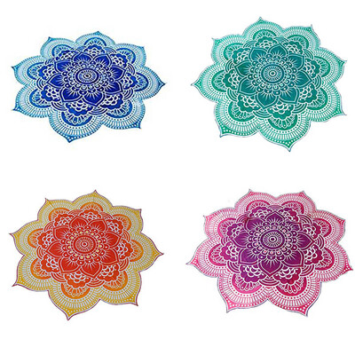 

Flowers Roundie Beach Throw Tapestry Hippy Boho Gypsy Cotton Tablecloth Beach Towel Yoga Mat Cappa