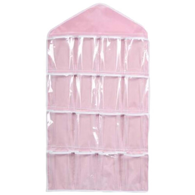 

New Pratical 16 Grid Underwear Bras Socks Ties Shoes Storage Bag Clothing Organizer Box Hanging Bags