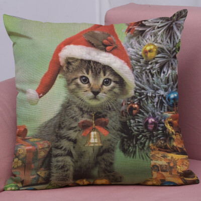 

Tailored New Christmas Cotton Linen Pillow Case Sofa Cushion Cover Home Decor