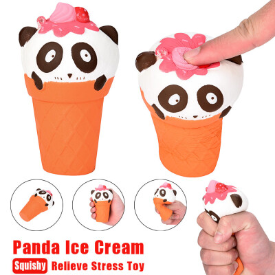 

Gotoamei Cartoon Panda Ice Cream Squishy Slow Rising Squeeze Stress Reliever Charm Toy