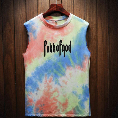 

Toponeto Mens Summer New Style Fashion Letter Print Vest Leisure Fashion Comfortable Top