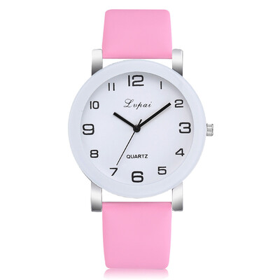 

Lvpai Brand Women Watch Disc Roman Numerals Luxury Quartz Wristwatch Ladies Leather Strap Dress Creative Clock Relojes Mujer