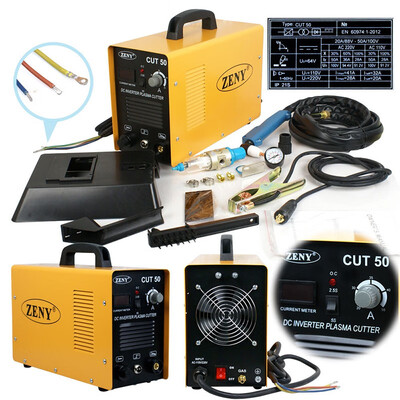 

Ktaxon DC Inverter Plasma Cutter Cutting Machine 50AMP CUT-50 Dual Voltage 110-220V Welder With Welding Mask CUT-50