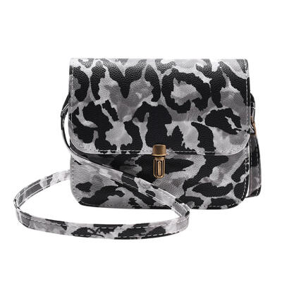 

Girls Leopard Print Shoulder Handbags Women Casual Crossbody PU Leather Bag