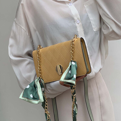 

Organ bag female summer small fresh 2019 new fashion net red wild single shoulder Messenger bag hit color small square bag