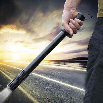

LED Aluminum Alloy Highlight Flashlight Outdoor Emergency Anti Wolf Tools Electric Torch Lamp