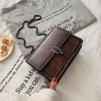 

Tailored Female Bag Retro Small Bag Messenger Bag Wild Single Shoulder Small Square Bag