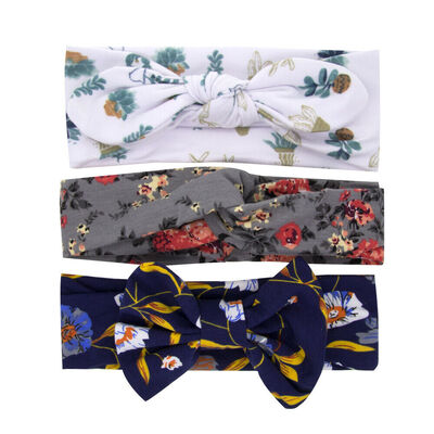 

3pcs Newborn Headband Ribbon Elastic Baby Headdress Kids Hair Band Girl Bow Knot