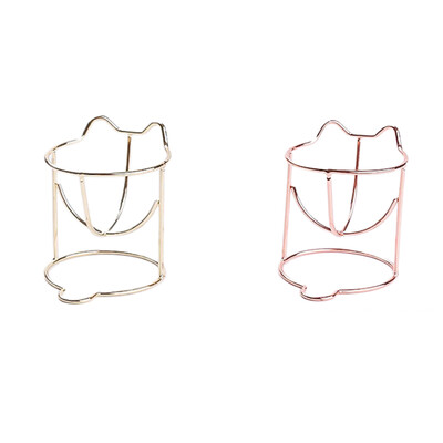 

Cat Shape Metal Empty Makeup Sponge Bracket Cosmetic Puff Display Stand Beauty Holder