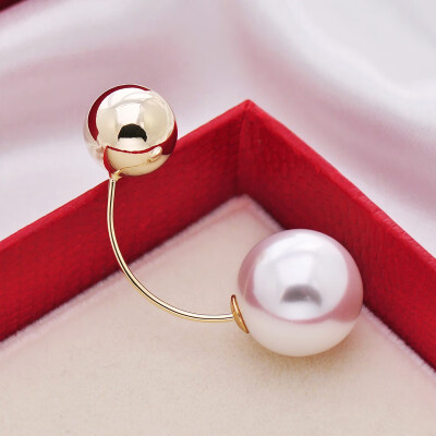 

Pearl knotted anti-light exposure neckline brooch pin v-neck T-shirt word pin collar button collar jewelry