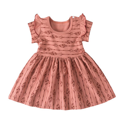 

Baby Kids Girls Toddler Ruched Cartoon Patchwork Party Princess Dresses