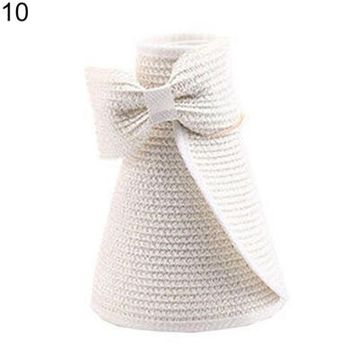 

Womens Summer Wide Brim Roll Up Foldable Sun Beach Straw Braid Visor Sun Hat
