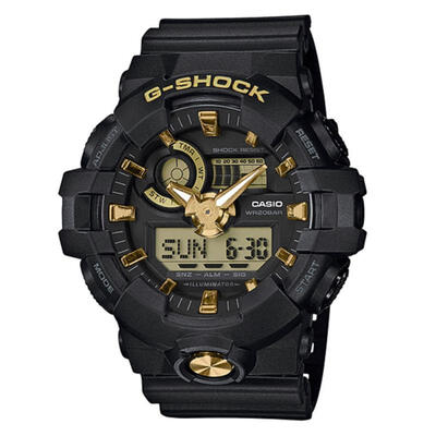 

Casio G-Shock GA-710B-1A9 Digital Watch With Resin Band For Men - Black Gold