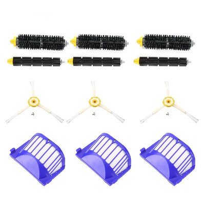 

Replacement Parts 6Pcs Side Brushes 4Pcs HEPA Filters 2Pcs Front Debris Extractor 2Pcs Rear Debris Extractor for Roomba 800