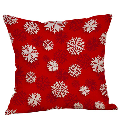 

〖Follure〗Cotton Linen Christmas Hidden Zipper Closure Pillow Case Throw Cushion Cover Hom