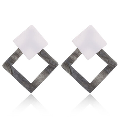 

New Fashion Trend Geometry Earrings Vintage Acrylic Drop Earrings For Women Jewelry Gift Party Jewelry