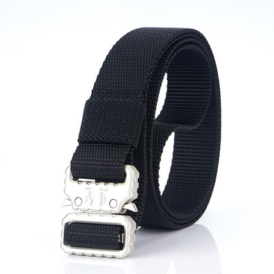 

High Quality Nylon Belt Men solid color Insert Buckle belt Outdoor Sport Casual Wild Multifunction belt