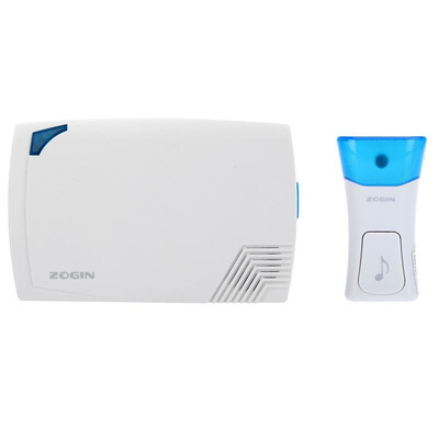 

Wireless Doorbell Door Chime Push Button & Receiver 16 Ring Tones LED Light Indication