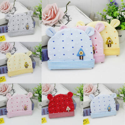 

Newborn Baby Unisex Toddler Infant Boys Girls Beanie Hat Soft Cute Cap Cotton